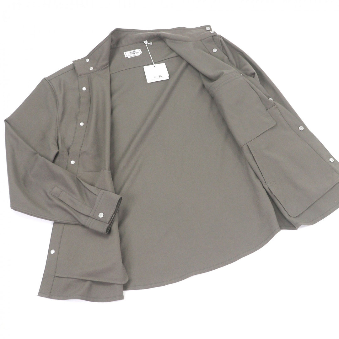 Pristine HERMES Jacket Boxy fit, overlap pockets, Serie buttons Gurege