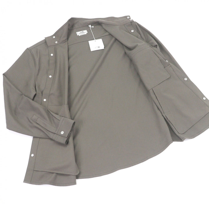 Pristine HERMES Jacket Boxy fit, overlap pockets, Serie buttons Gurege