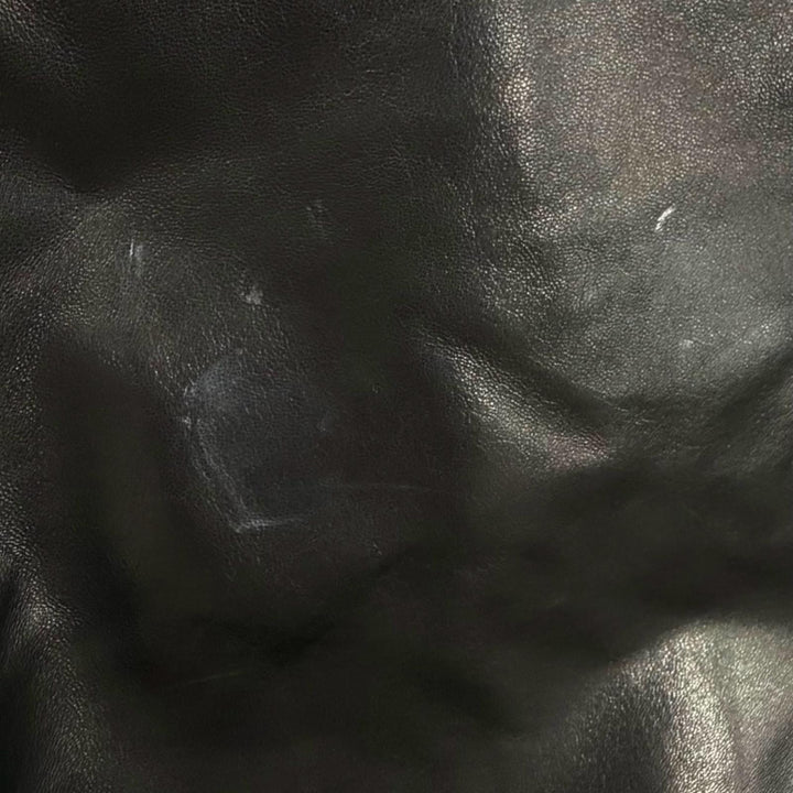 Great CINQUAΝΤΑ Leather jacket black Sheep leather mens 48 H-502