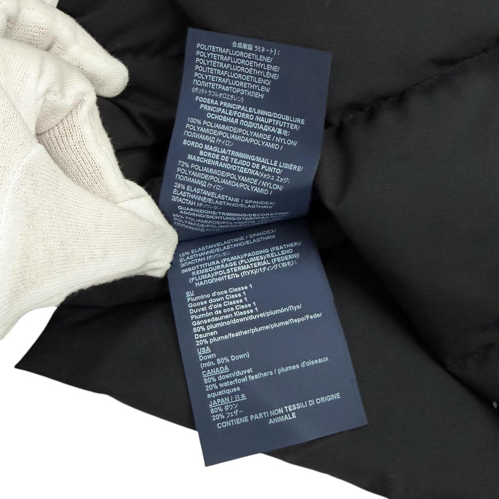 Excellent Herno down coat Laminar Hooded Logo ZIP black polyester 38 PI080DL