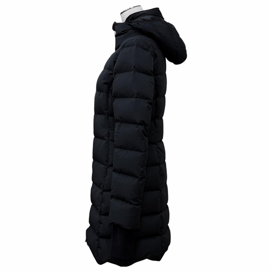 Excellent Herno down coat Laminar Hooded Logo ZIP black polyester 38 PI080DL