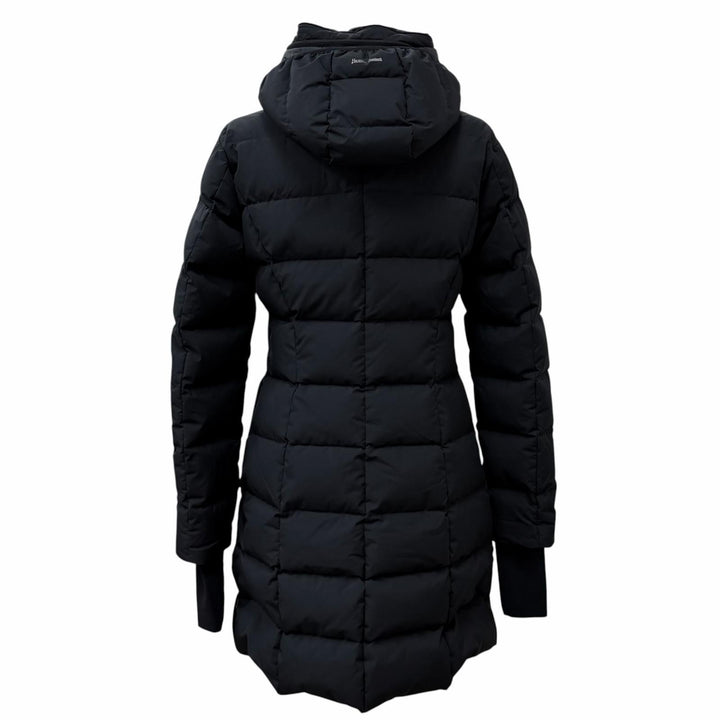 Excellent Herno down coat Laminar Hooded Logo ZIP black polyester 38 PI080DL