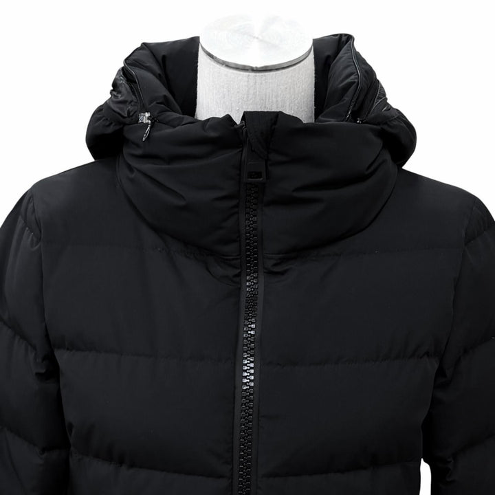 Excellent Herno down coat Laminar Hooded Logo ZIP black polyester 38 PI080DL