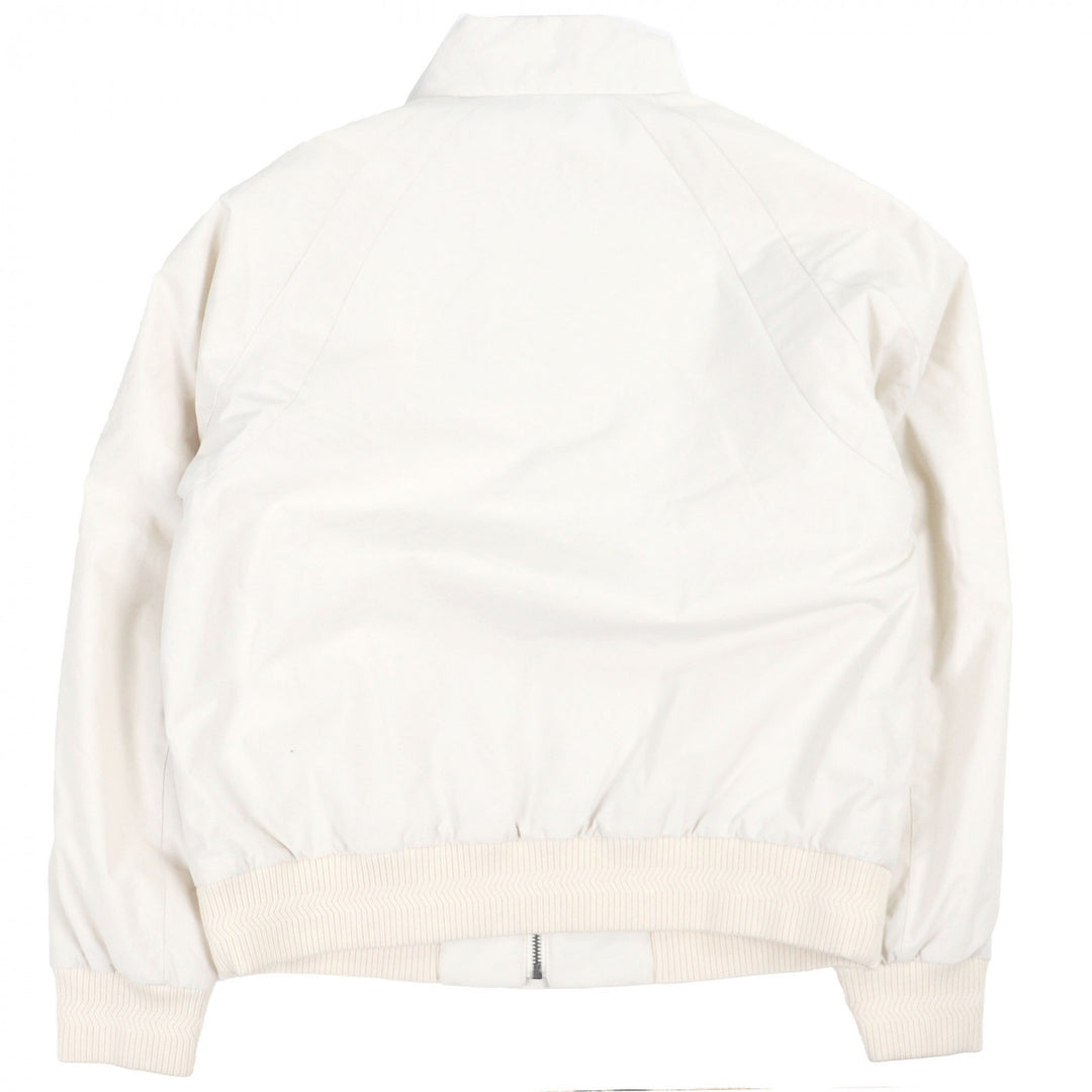 Pristine BOSS PORSCHE Bomber jacket Logo patch padded blouson jacket Ivory