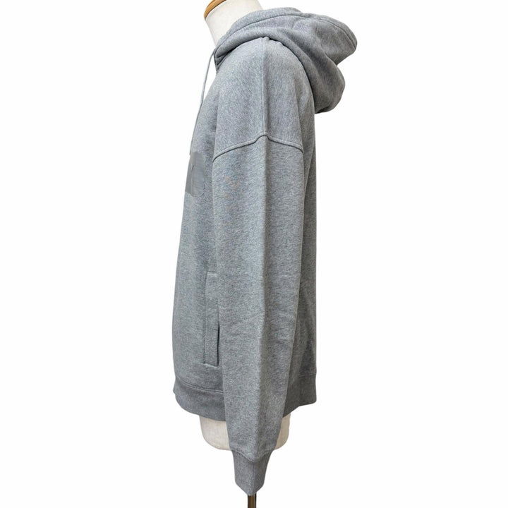 Discounted Great GIVENCHY hoodie Embossed Logo Hoodie Pullover gray cotton