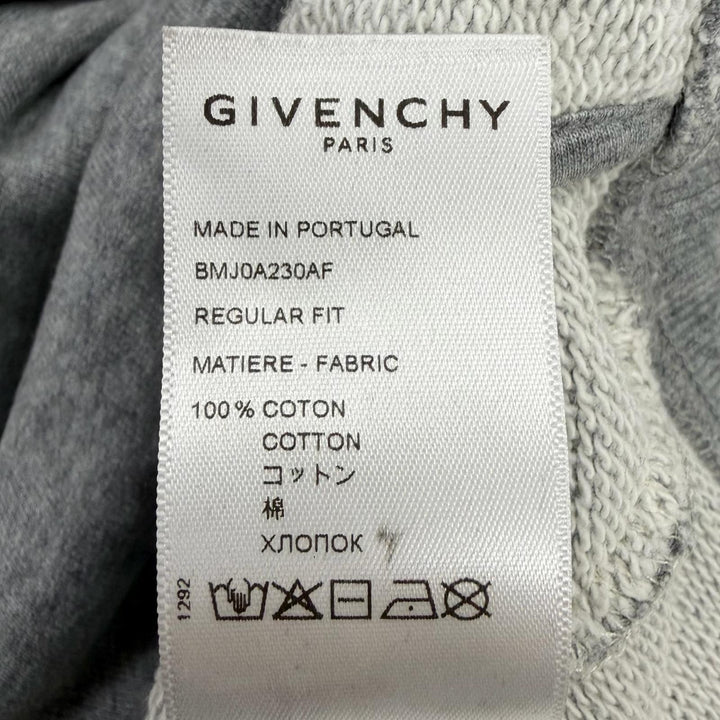Discounted Great GIVENCHY hoodie Embossed Logo Hoodie Pullover gray cotton