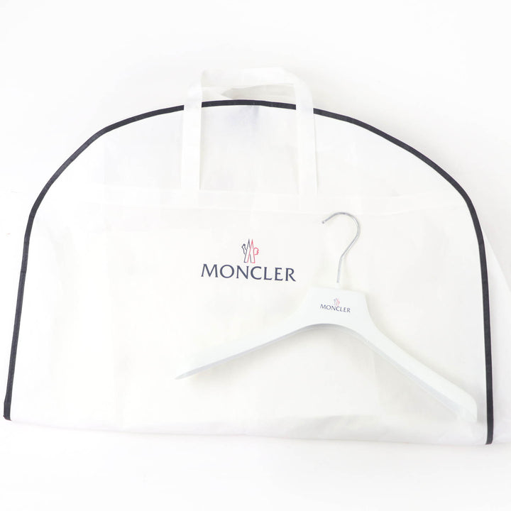 Excellent MONCLER Down jacket HERBE Logo patch and hood black Nylon Women 0