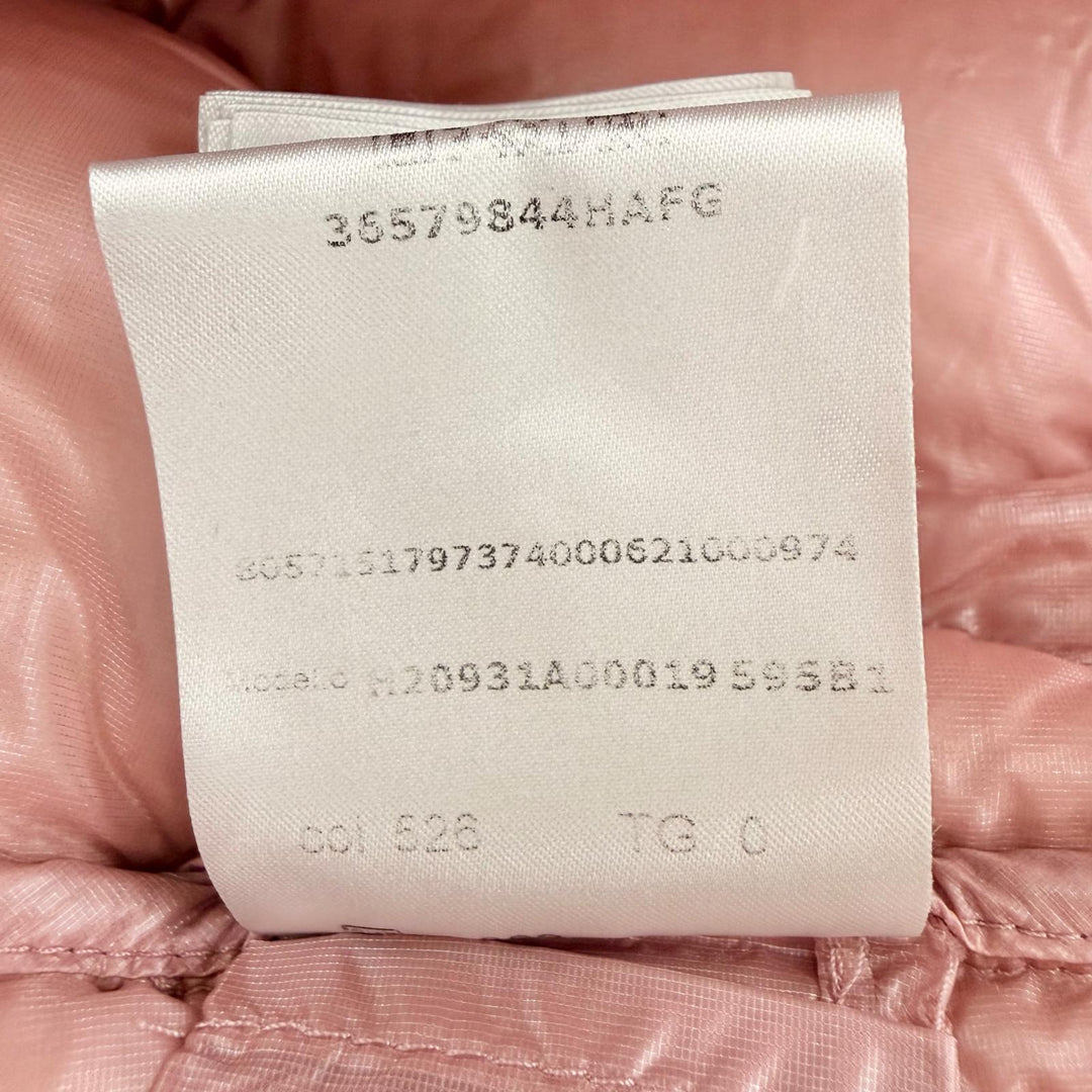 Excellent MONCLER Down jacket ANTHON pink Nylon Women 0 H20931A00019