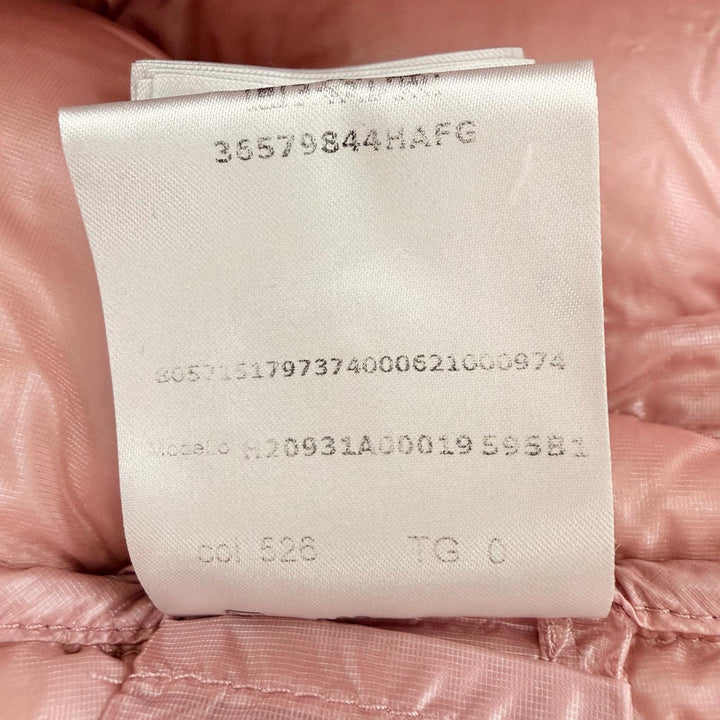 Excellent MONCLER Down jacket ANTHON pink Nylon Women 0 H20931A00019