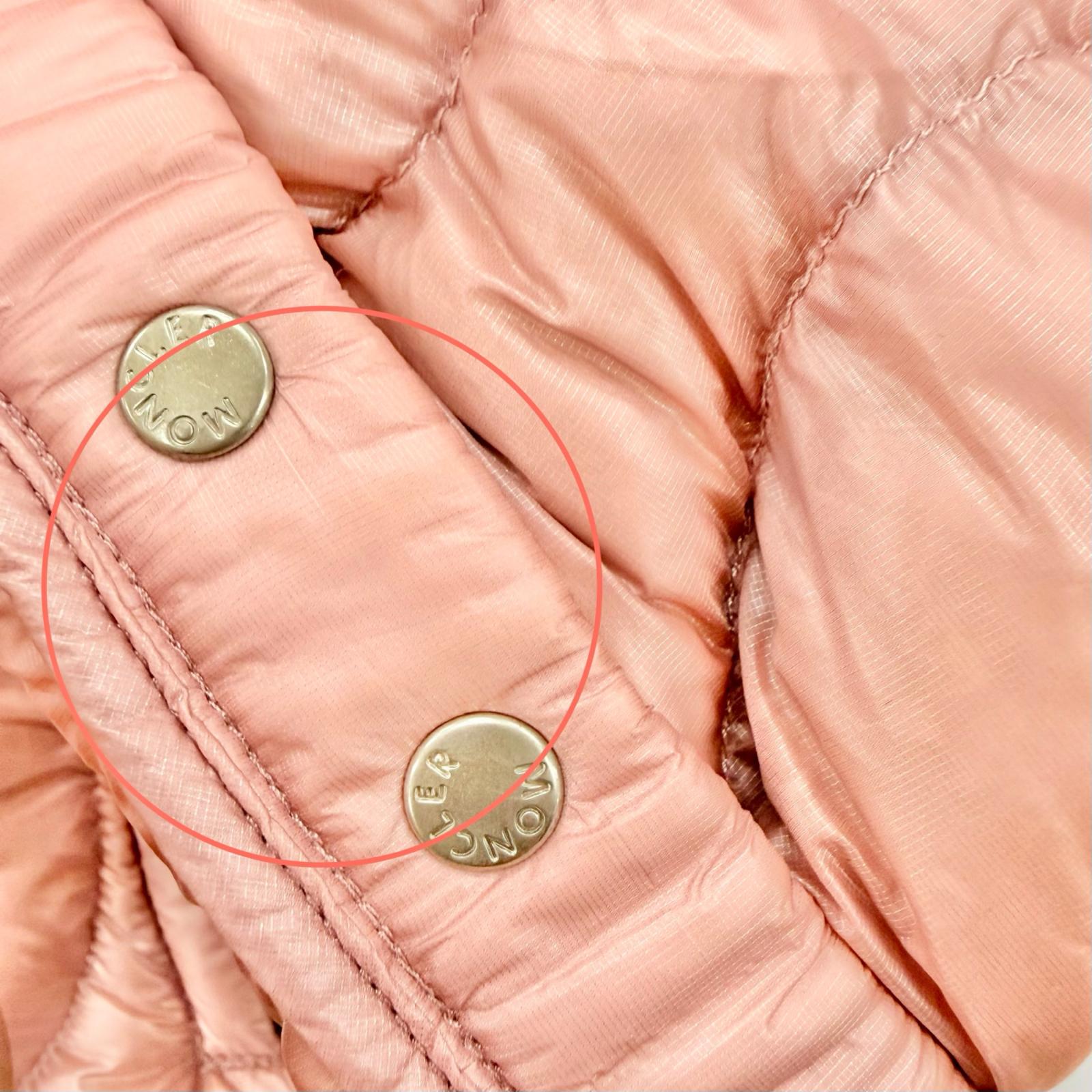 Excellent MONCLER Down jacket ANTHON pink Nylon Women 0
