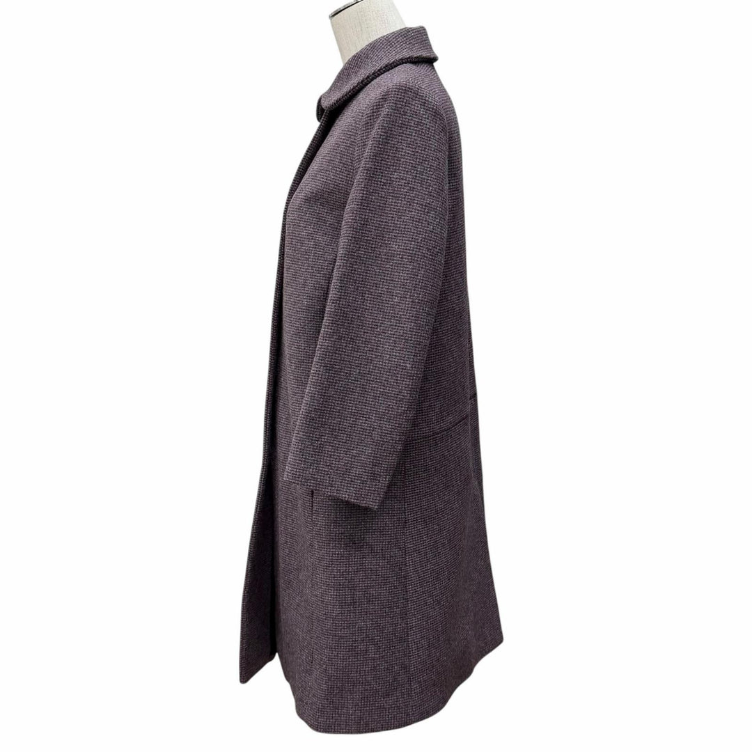 Excellent MIUMIU coat Mix Pattern 3/4 Sleeve Multi Virgin wool Women 40 MS1668