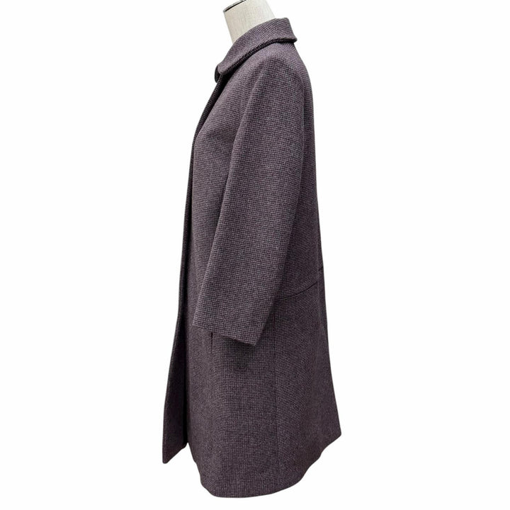 Excellent MIUMIU coat Mix Pattern 3/4 Sleeve Multi Virgin wool Women 40 MS1668