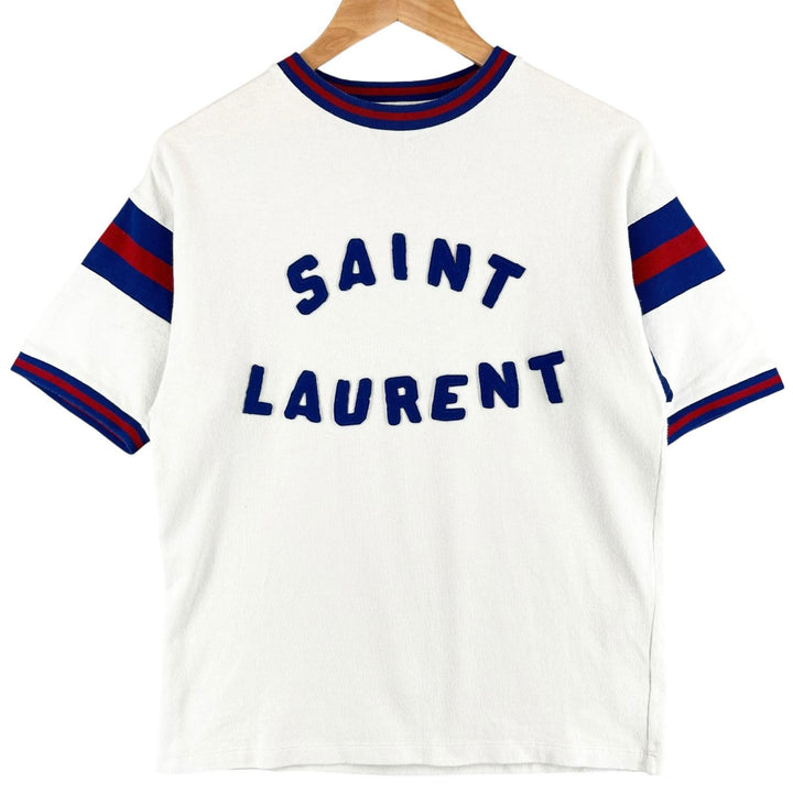 Great SAINT LAURENT PARIS Short sleeve T-shirt white cotton Women XS 672869