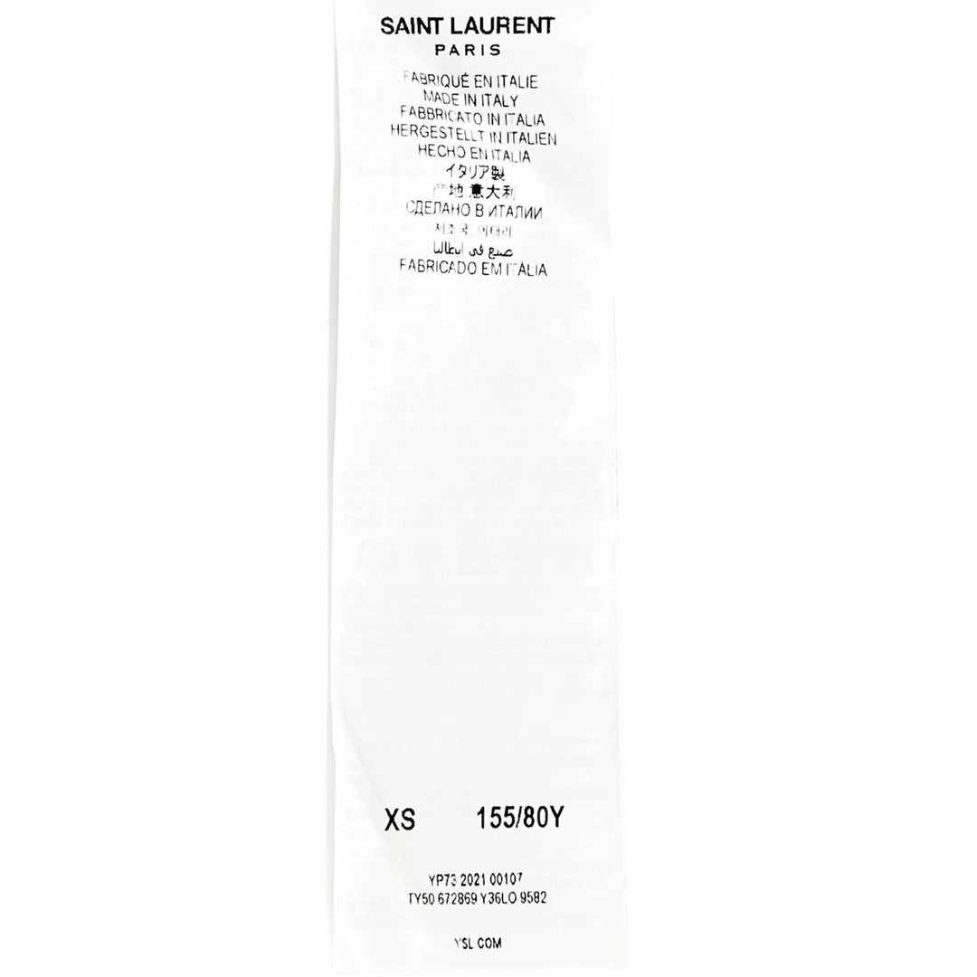 Great SAINT LAURENT PARIS Short sleeve T-shirt white cotton Women XS 672869