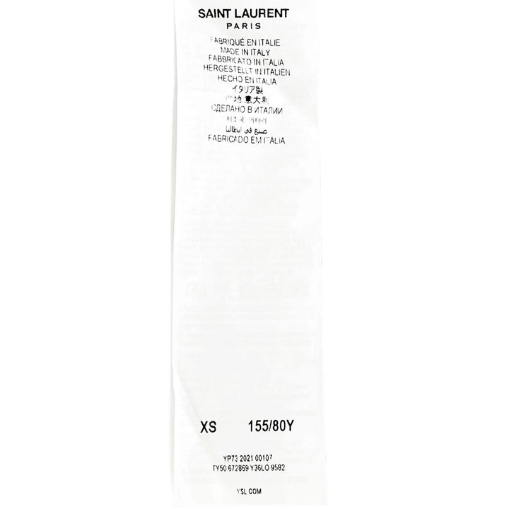 Great SAINT LAURENT PARIS Short sleeve T-shirt white cotton Women XS 672869
