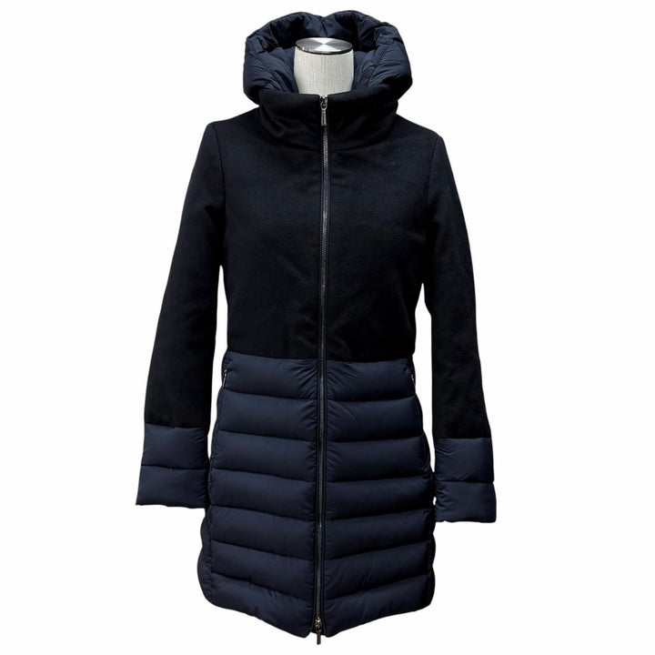 Excellent MOORER down coat ANGELE-LE Navy Virgin wool Women 36