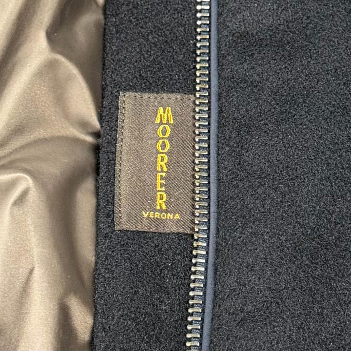 Excellent MOORER down coat ANGELE-LE Navy Virgin wool Women 36