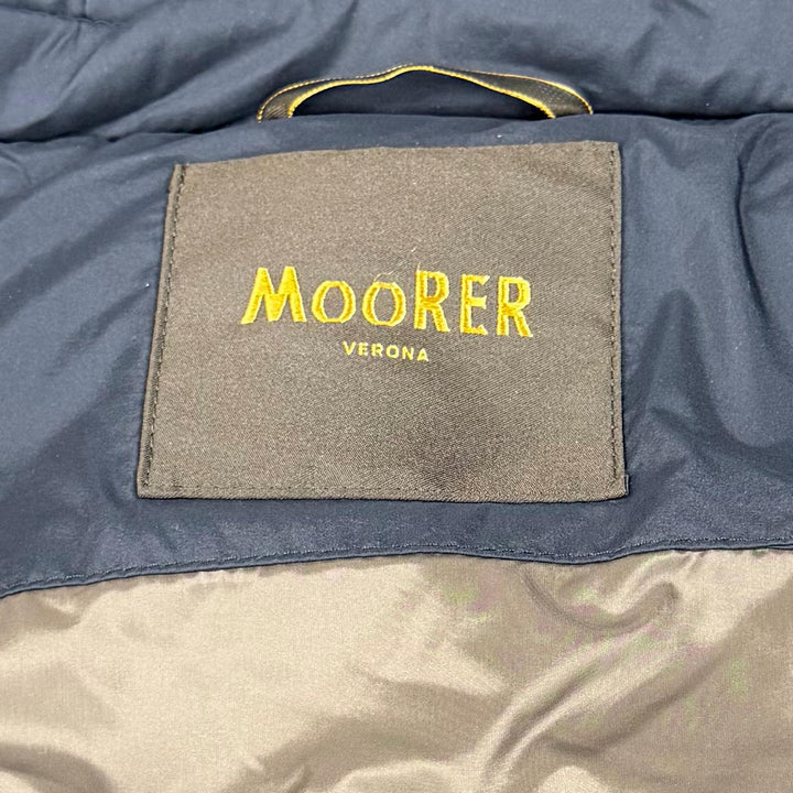 Excellent MOORER down coat ANGELE-LE Navy Virgin wool Women 36