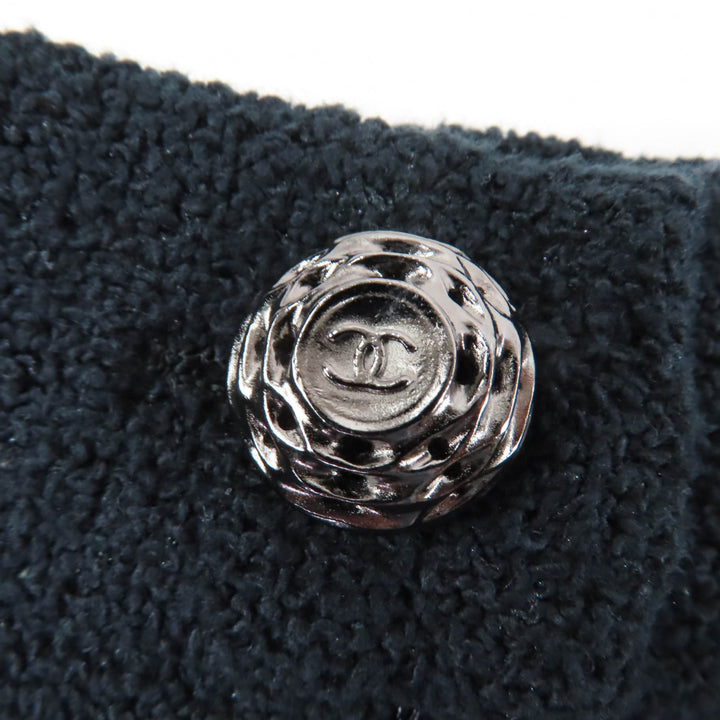 Great CHANEL Tight Skirt COCO Button Hem Design black Women 40 09P P34946V22979