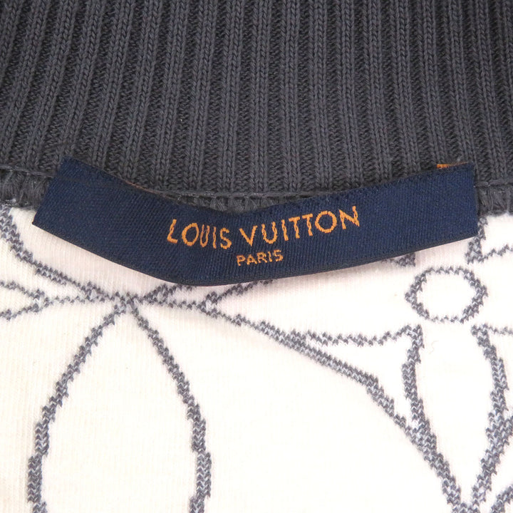 Great LOUIS VUITTON Blouson Monogram LV logo quilting gray cotton mens XS