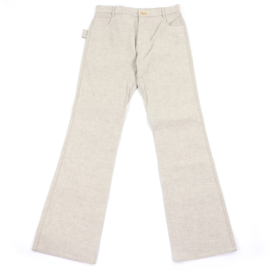 Excellent BOTTEGAVENETA Pants Button fly beige cotton mens 46 636899