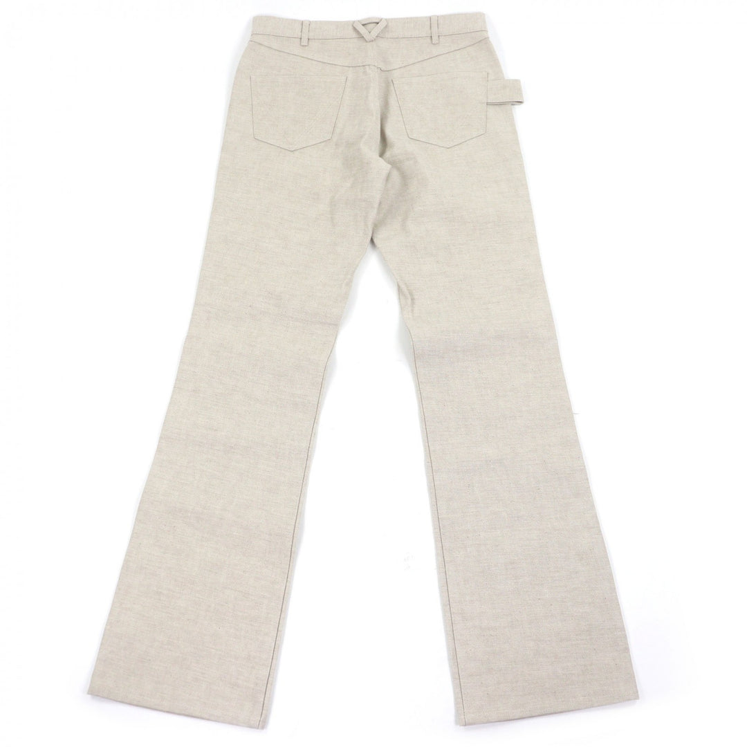 Excellent BOTTEGAVENETA Pants Button fly beige cotton mens 46 636899