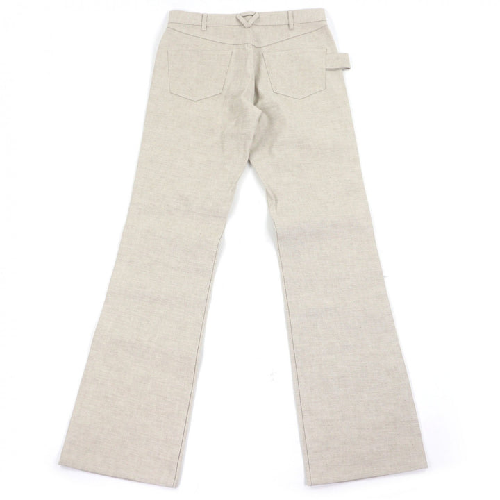 Excellent BOTTEGAVENETA Pants Button fly beige cotton mens 46 636899