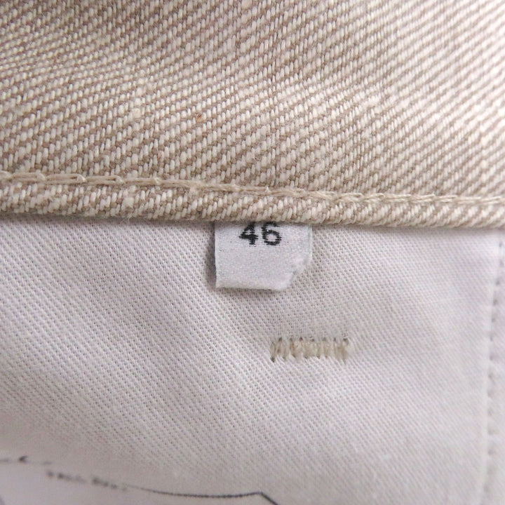 Excellent BOTTEGAVENETA Pants Button fly beige cotton mens 46 636899