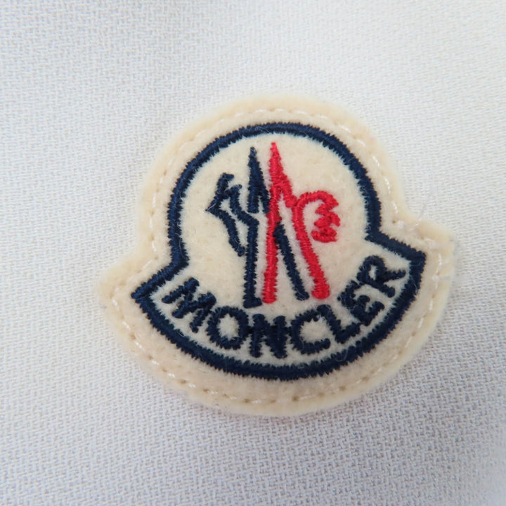 Excellent MONCLER hoodie CAMICIA Logo patch and hood beige acetate Women 38