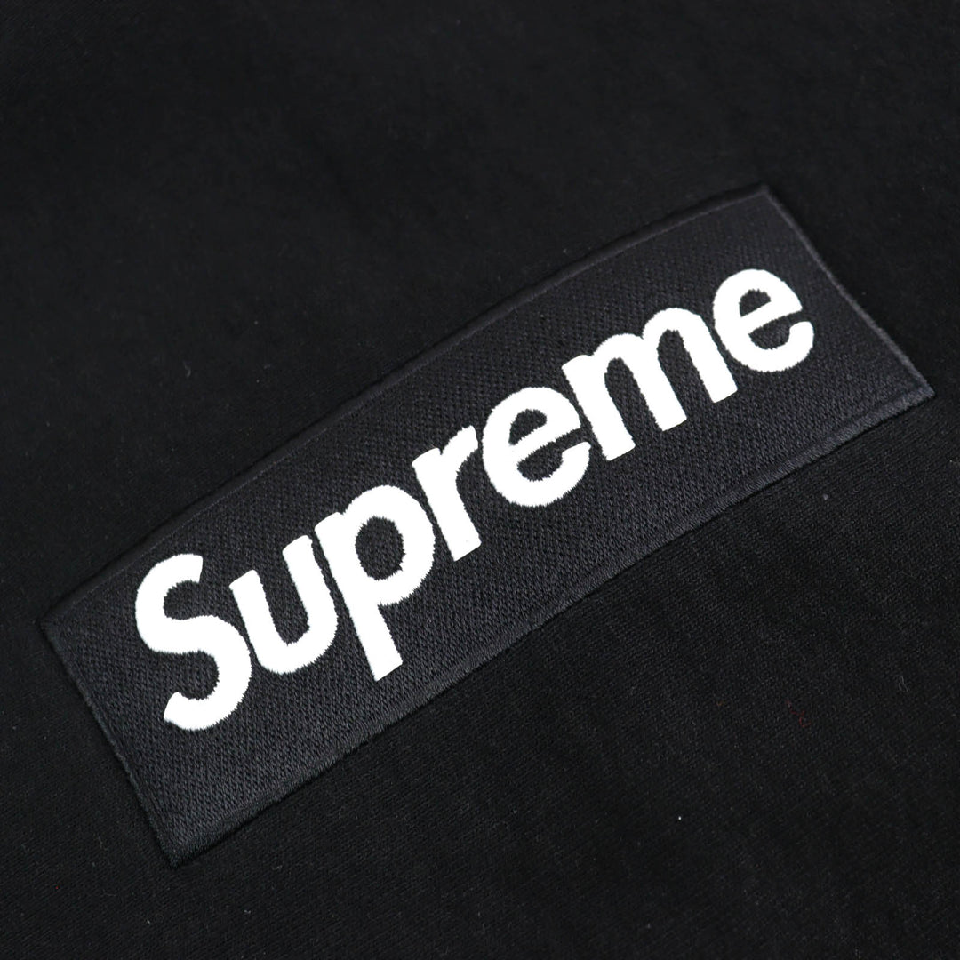 Discounted Very Good Supreme hoodie Box Logo Hooded Sweatshirt black cotton S