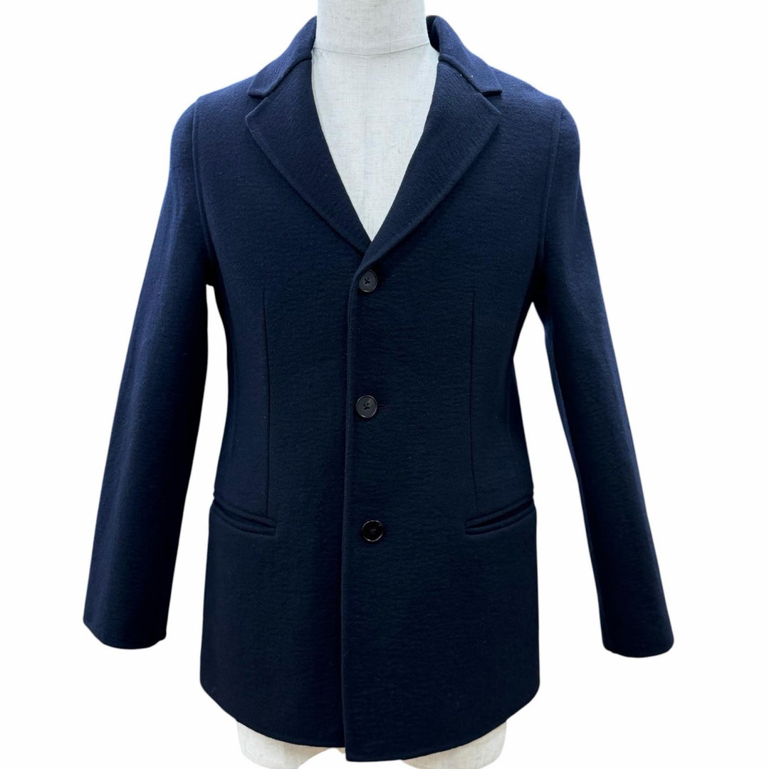 Great JIL SANDER tailored jacket Dark navy wool mens 32