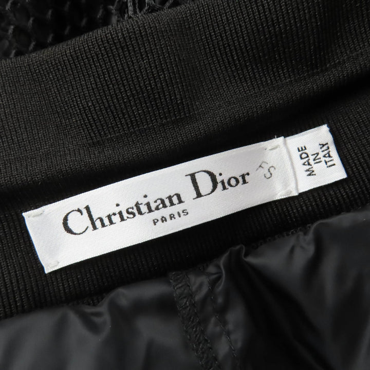 Excellent Christian Dior bottoms Mesh design skirt black 42 117J36A8053