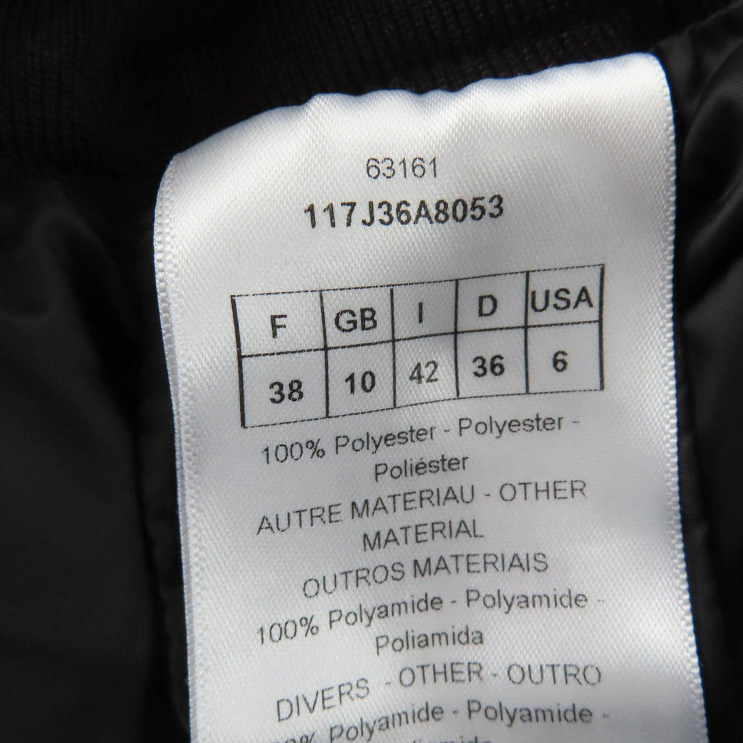 Excellent Christian Dior bottoms Mesh design skirt black 42 117J36A8053