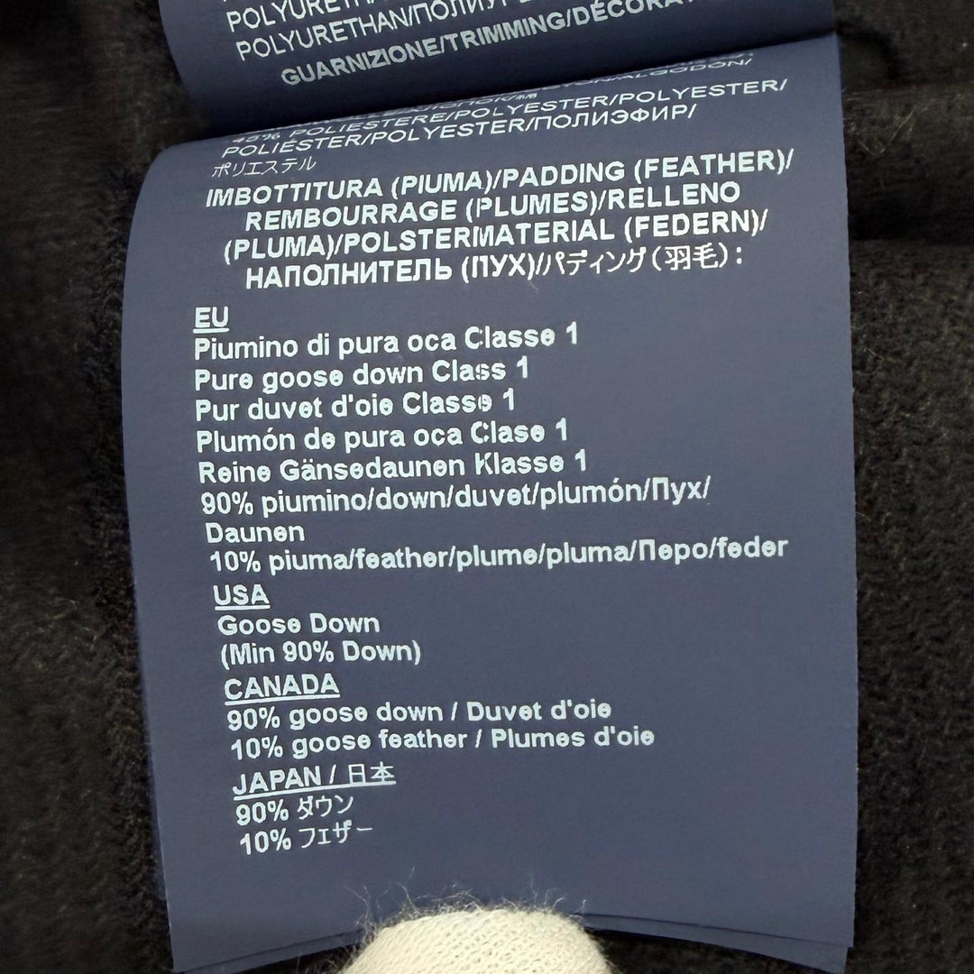 Great Herno down coat Hooded, wool-trimmed zip-up jacket black wool 42 PI001539D
