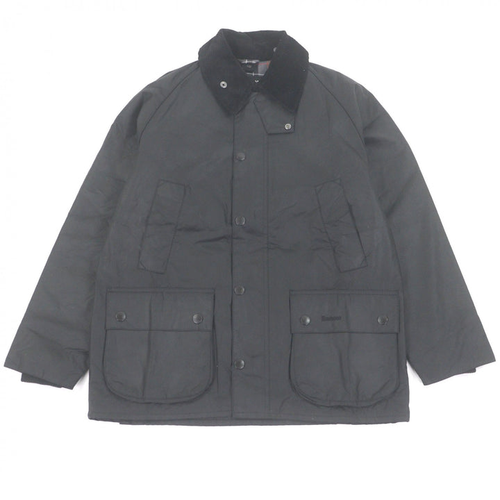 Great Barbour coat BEDALE Waxed jacket black cotton mens 38 252MWX0018