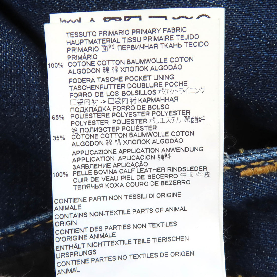 Discounted Great DSQUARED2 Denim pants RUN DAN JEAN Logo leather patch 44 S74LB0577