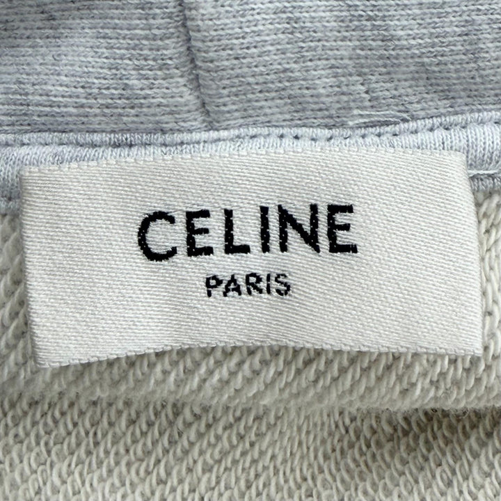 Great CELINE hoodie Light gray cotton mens L RY0S2670Q