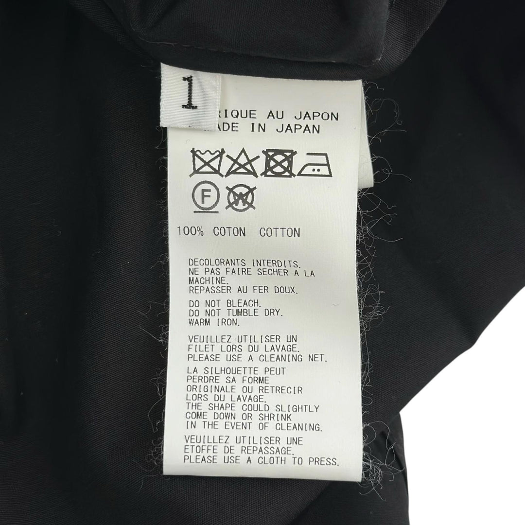 Excellent REGULATION YohjiYamamoto one piece shirt black cotton Women 1