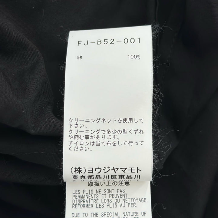 Excellent REGULATION YohjiYamamoto one piece shirt black cotton Women 1