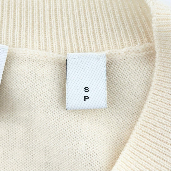 Excellent BURBERRY Short sleeve knit Crew neck wool Women S 8030026