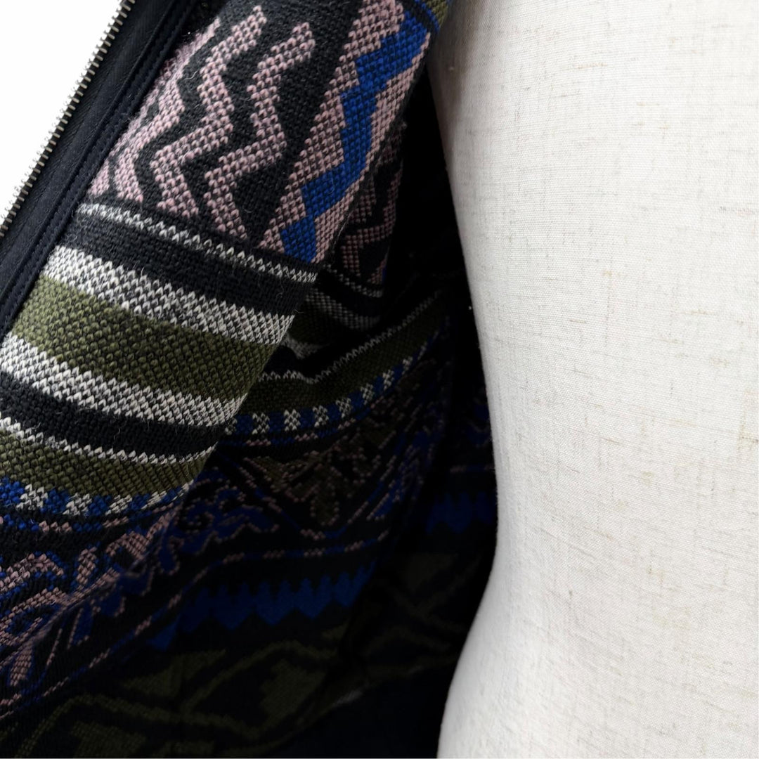 Great ETRO Jacket Hooded Zip-Up Boa multicolor polyester mens IT 44