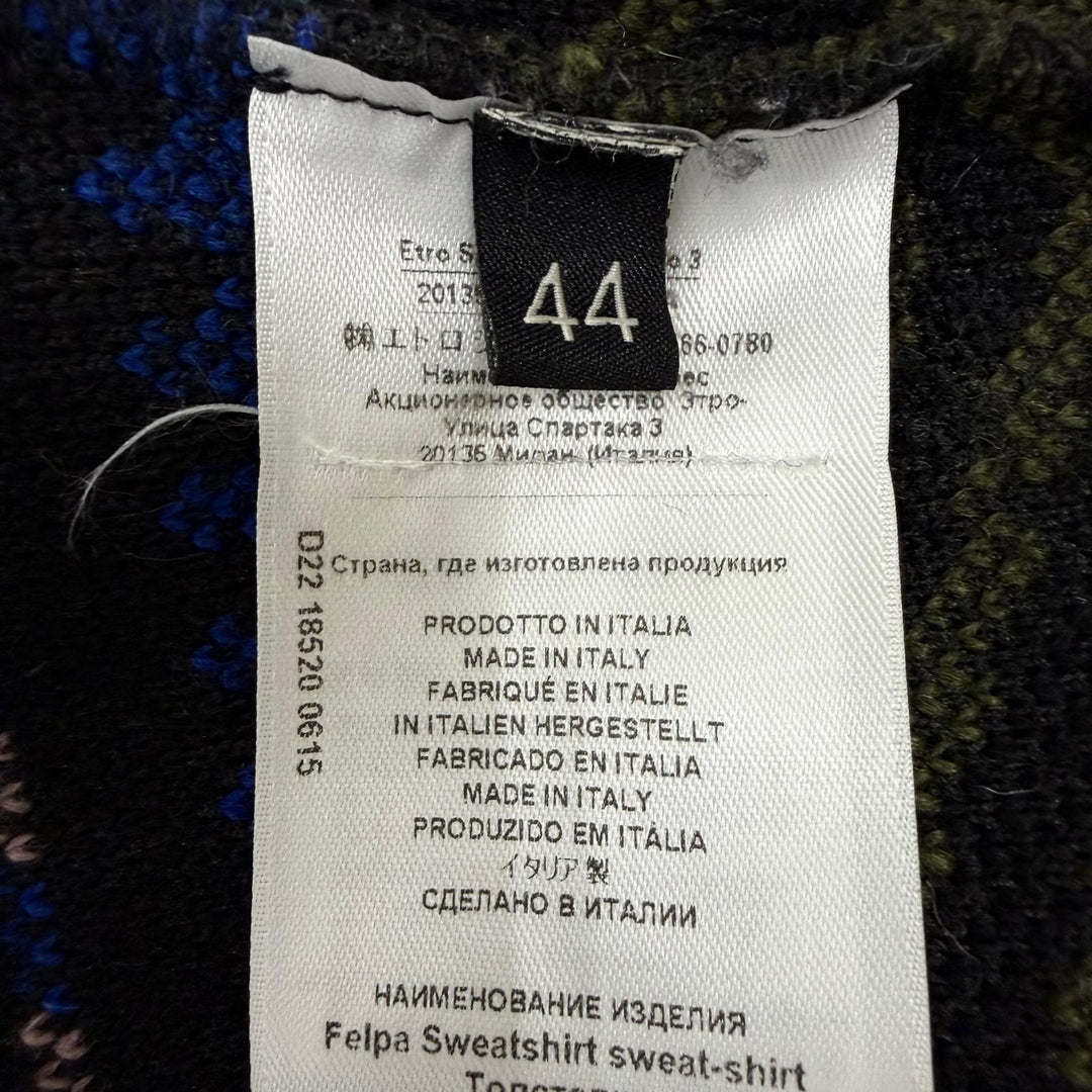 Great ETRO Jacket Hooded Zip-Up Boa multicolor polyester mens IT 44