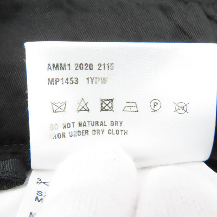Great MIUMIU Wide pants Logo patch black polyamide Women 36 MP1453