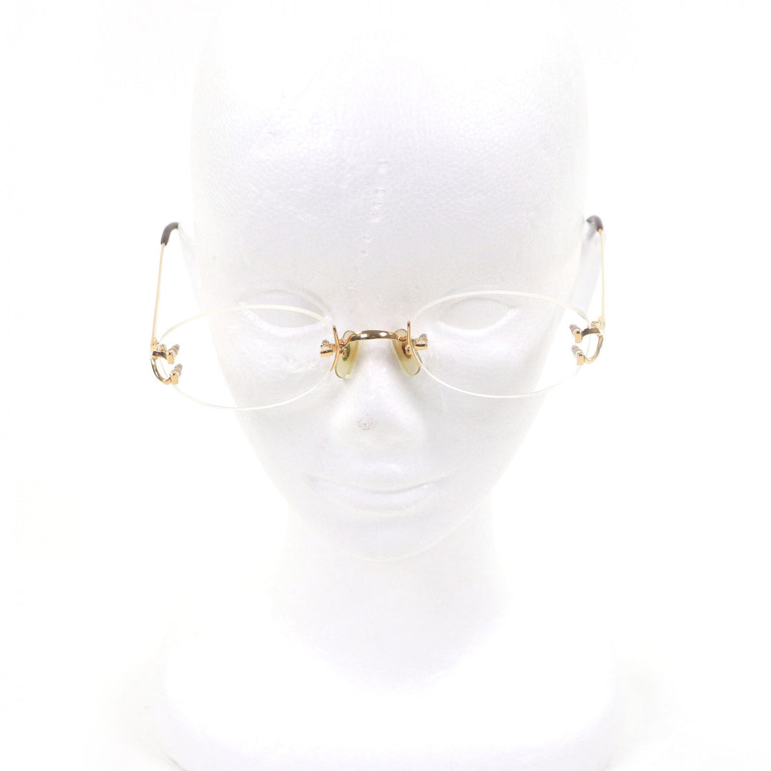 Very Good Cartier Glasses 2C Decor Two-Point Rimless gold