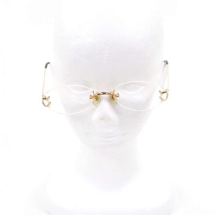 Very Good Cartier Glasses 2C Decor Two-Point Rimless gold