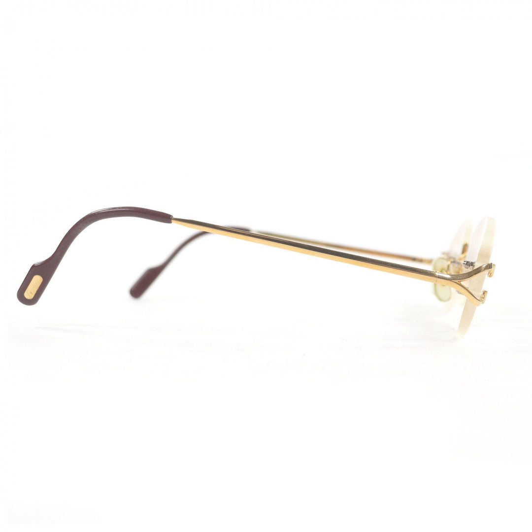Very Good Cartier Glasses 2C Decor Two-Point Rimless gold