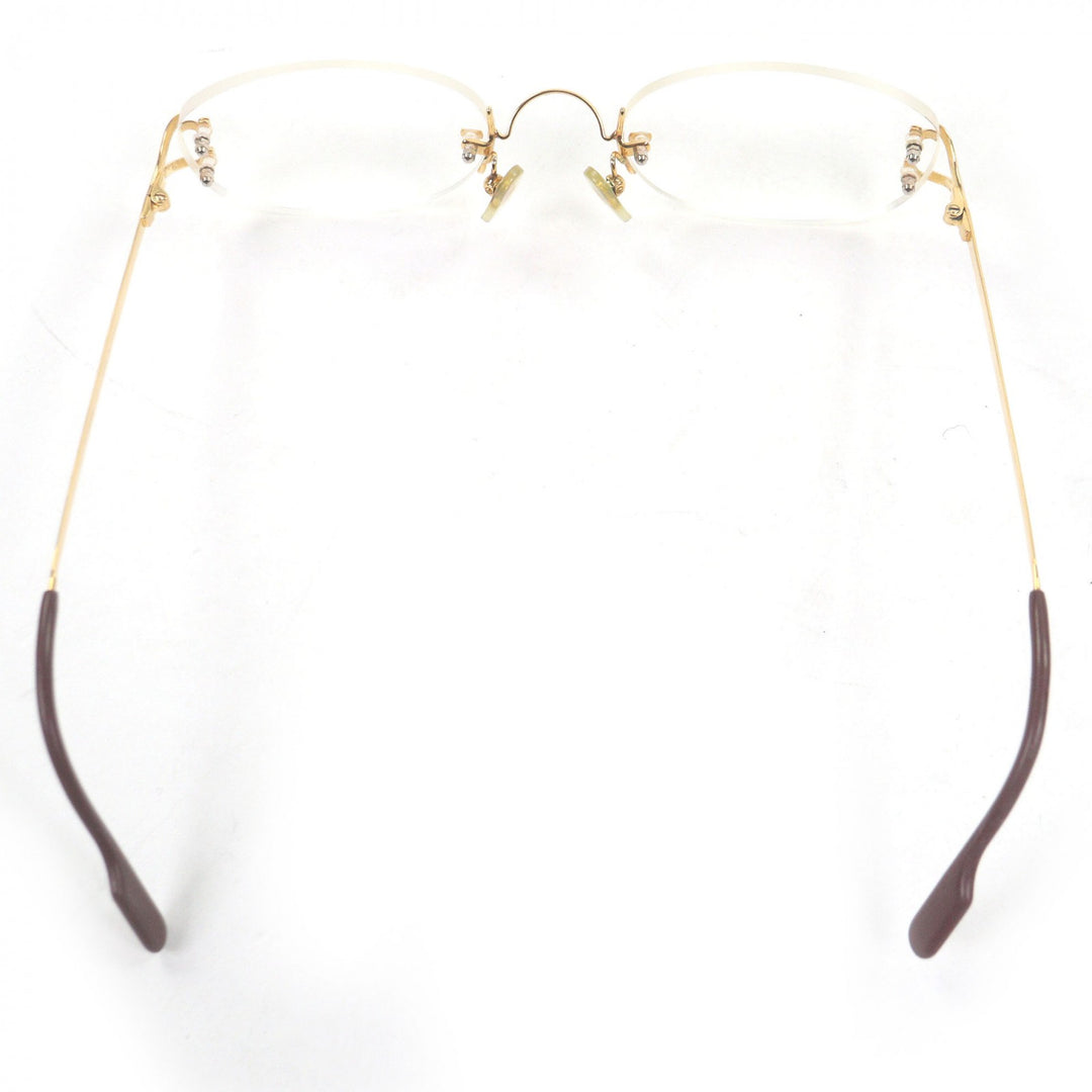 Very Good Cartier Glasses 2C Decor Two-Point Rimless gold