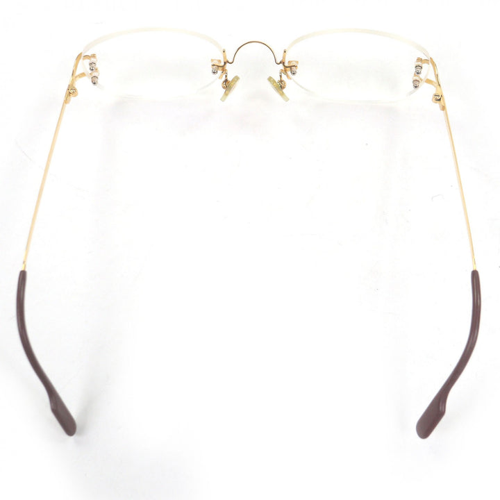 Very Good Cartier Glasses 2C Decor Two-Point Rimless gold