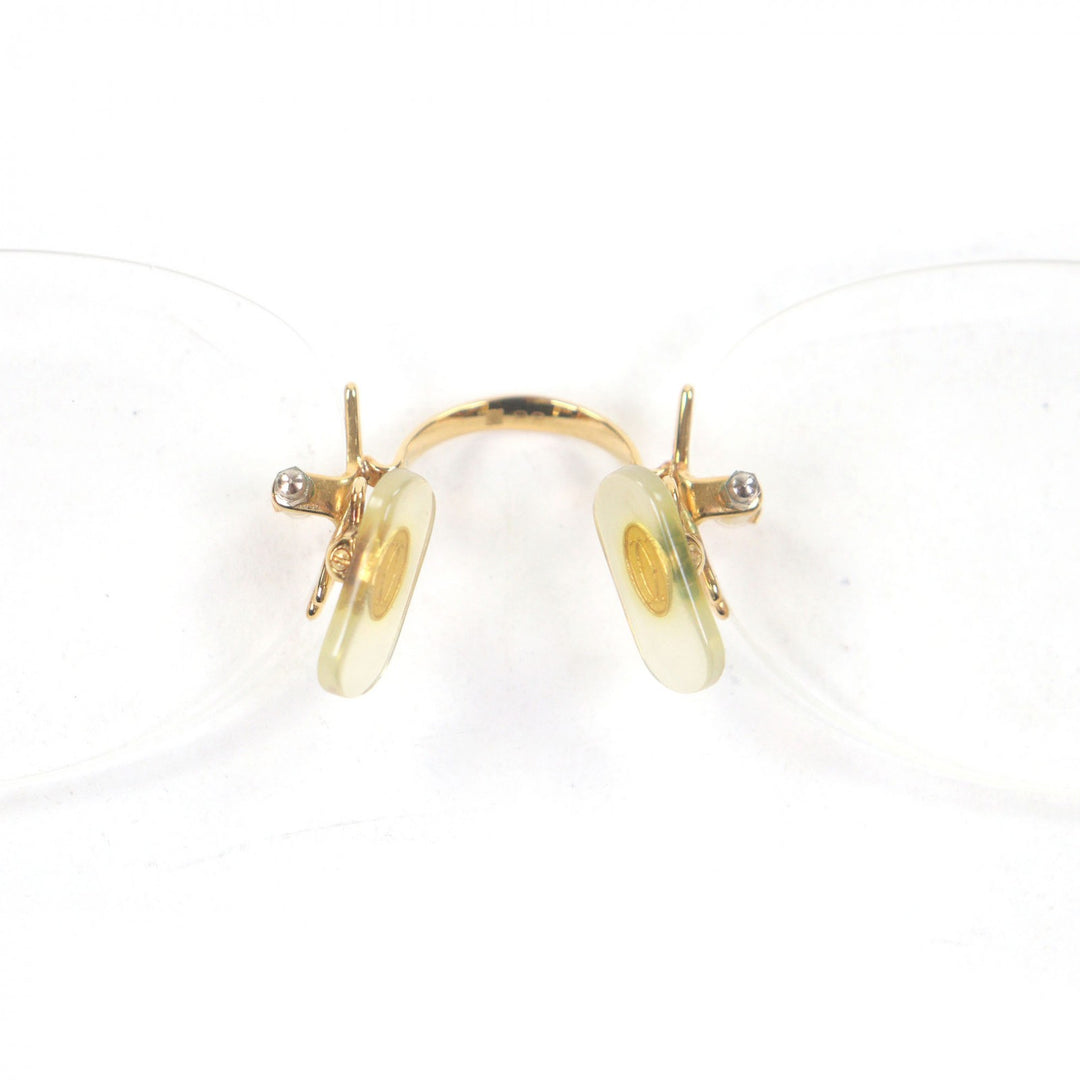 Very Good Cartier Glasses 2C Decor Two-Point Rimless gold