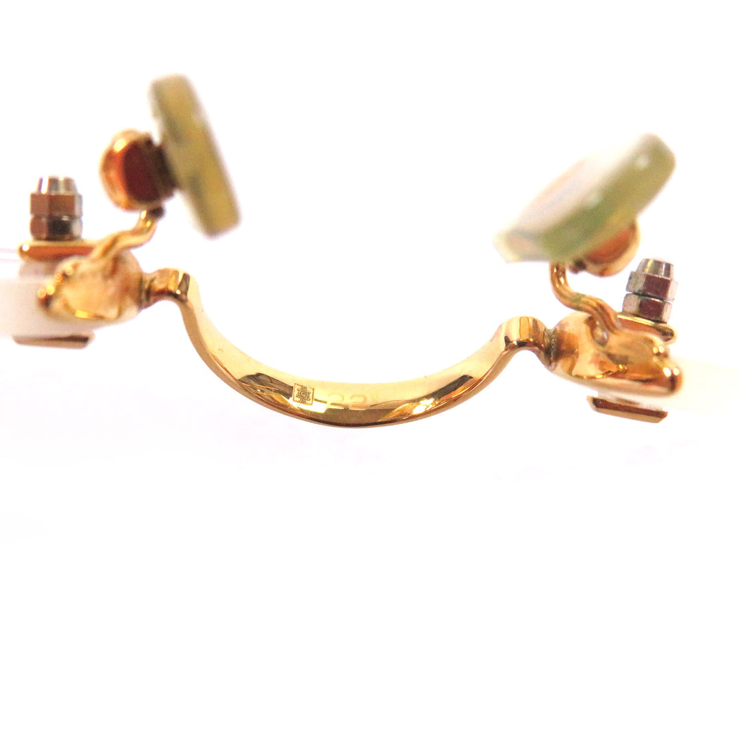Very Good Cartier Glasses 2C Decor Two-Point Rimless gold